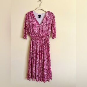 Kate & Lily Dress - Pink Abstract Print Size 8
